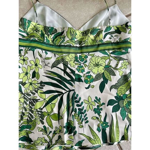 J.Crew Tropical Print V-Neck Sleeveless Top - Picture 4 of 8